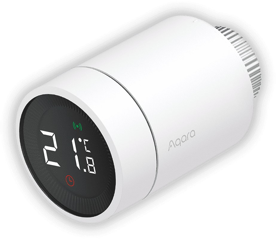 Witte slimme radiatorknop van Aqara