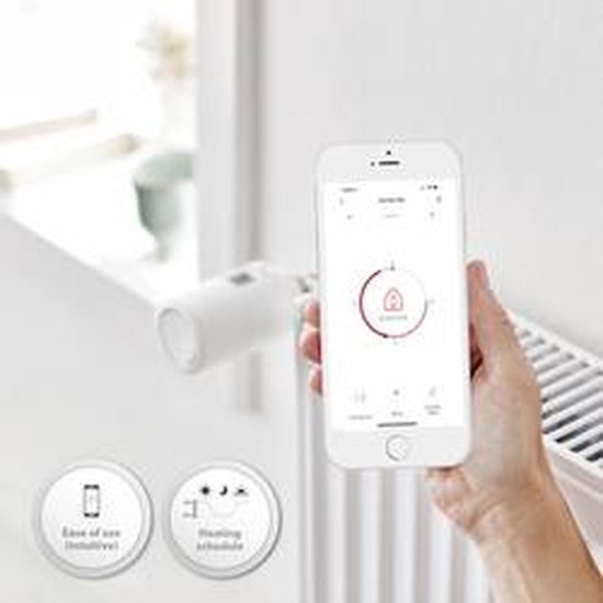 Slimme radiatorknop van Danfoss met lcd-scherm